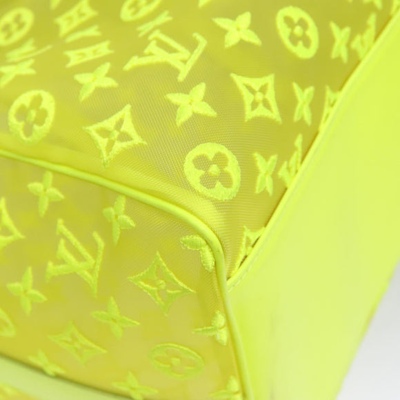 LOUIS VUITTON See Through Keepall Bandouliere 50 Bag Yellow M55380 Auth 112531SM
