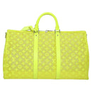 LOUIS VUITTON See Through Keepall Bandouliere 50 Bag Yellow M55380 Auth 112531A-13