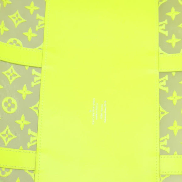 LOUIS VUITTON See Through Keepall Bandouliere 50 Bag Yellow M55380 Auth 112531A