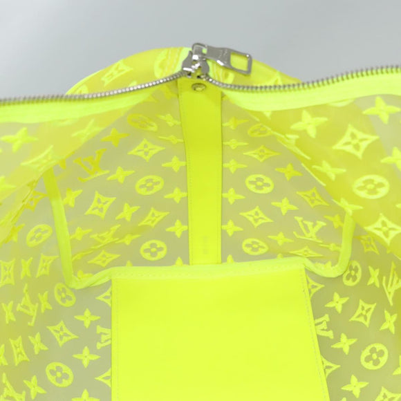 LOUIS VUITTON See Through Keepall Bandouliere 50 Bag Yellow M55380 Auth 112531A