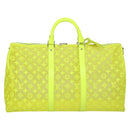 LOUIS VUITTON See Through Keepall Bandouliere 50 Bag Yellow M55380 Auth 112531A-2
