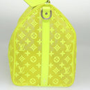 LOUIS VUITTON See Through Keepall Bandouliere 50 Bag Yellow M55380 Auth 112531A-4