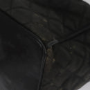 CHANEL Chain Shoulder Bag Canvas Black Gold CC Auth 112546-13