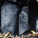 CHANEL Chain Shoulder Bag Canvas Black Gold CC Auth 112546-14
