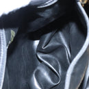 CHANEL Chain Shoulder Bag Canvas Black Gold CC Auth 112546-20