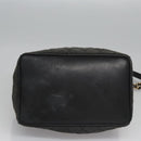 CHANEL Chain Shoulder Bag Canvas Black Gold CC Auth 112546-9