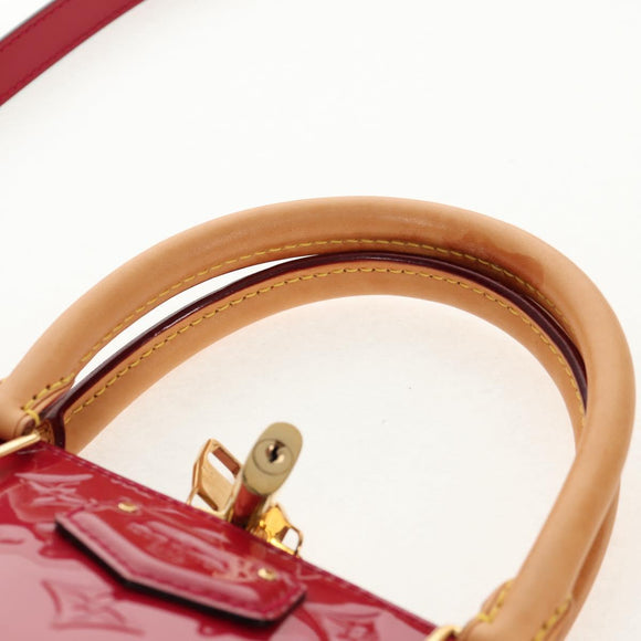 LOUIS VUITTON Vernis Montebello PM Hand Bag 2way Rose Indian M90166 Auth 112557