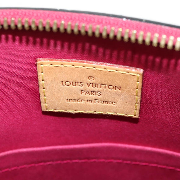 LOUIS VUITTON Vernis Montebello PM Hand Bag 2way Rose Indian M90166 Auth 112557
