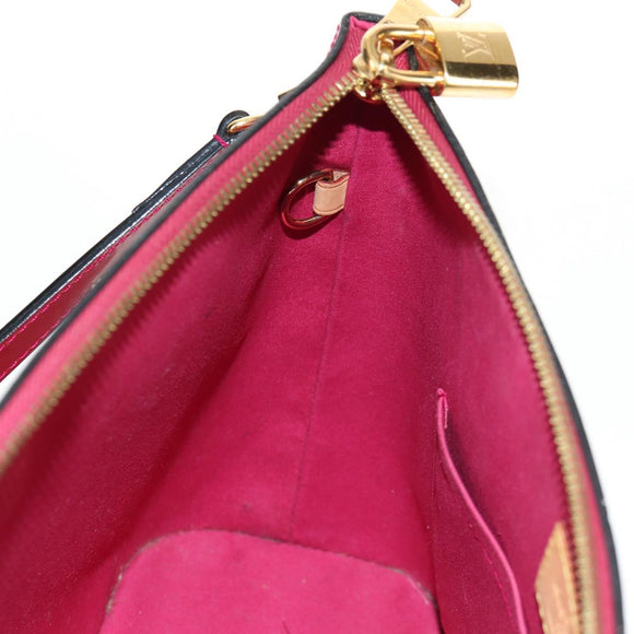 LOUIS VUITTON Vernis Montebello PM Hand Bag 2way Rose Indian M90166 Auth 112557