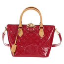 LOUIS VUITTON Vernis Montebello PM Hand Bag 2way Rose Indian M90166 Auth 112557-13