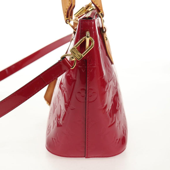 LOUIS VUITTON Vernis Montebello PM Hand Bag 2way Rose Indian M90166 Auth 112557