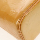 LOUIS VUITTON Monogram Vernis Houston Hand Bag Beige M91004 LV Auth 112561-18