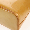 LOUIS VUITTON Monogram Vernis Houston Hand Bag Beige M91004 LV Auth 112561-19