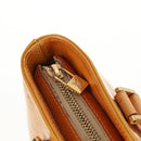 LOUIS VUITTON Monogram Vernis Houston Hand Bag Beige M91004 LV Auth 112561-20