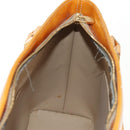 LOUIS VUITTON Monogram Vernis Houston Hand Bag Beige M91004 LV Auth 112561-25