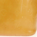 LOUIS VUITTON Monogram Vernis Houston Hand Bag Beige M91004 LV Auth 112561-3