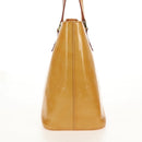 LOUIS VUITTON Monogram Vernis Houston Hand Bag Beige M91004 LV Auth 112561-6