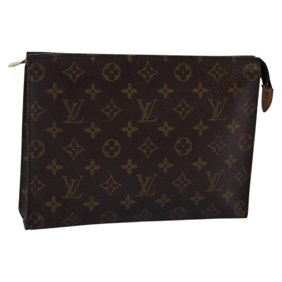LOUIS VUITTON Monogram Poche Toilette 26 Pouch M47542 LV Auth 112566
