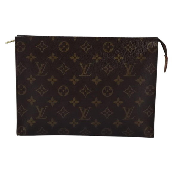 LOUIS VUITTON Monogram Poche Toilette 26 Pouch M47542 LV Auth 112566