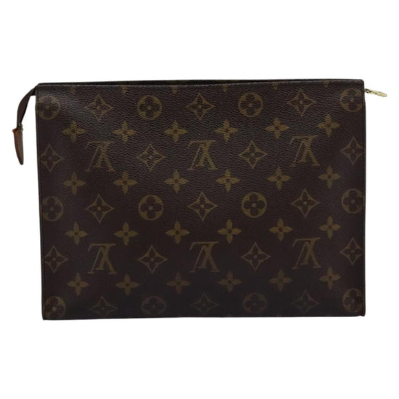 LOUIS VUITTON Monogram Poche Toilette 26 Pouch M47542 LV Auth 112566