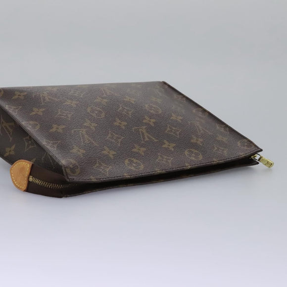LOUIS VUITTON Monogram Poche Toilette 26 Pouch M47542 LV Auth 112566