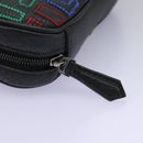 FENDI Zucca Canvas Shoulder Bag Multicolor Black Auth 112594A-12