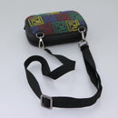 FENDI Zucca Canvas Shoulder Bag Multicolor Black Auth 112594A-13