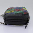 FENDI Zucca Canvas Shoulder Bag Multicolor Black Auth 112594A-4