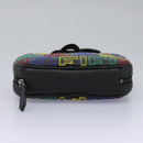 FENDI Zucca Canvas Shoulder Bag Multicolor Black Auth 112594A-7