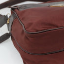 PRADA Shoulder Bag Nylon Brown Auth 112599-15