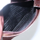 PRADA Shoulder Bag Nylon Brown Auth 112599-23