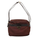 PRADA Shoulder Bag Nylon Brown Auth 112599-13