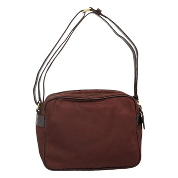 PRADA Shoulder Bag Nylon Brown Auth 112599 - 0