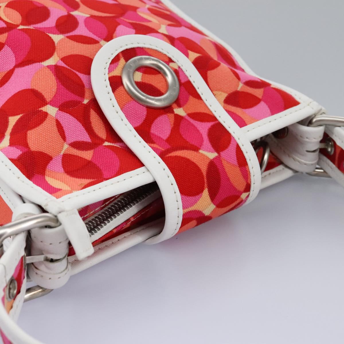 CELINE Shoulder Bag Canvas Pink Auth 112601 | Brand Street Tokyo