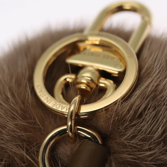 LOUIS VUITTON Porte Cles Lovely Vison Charm Beige M01018 LV Auth 112631