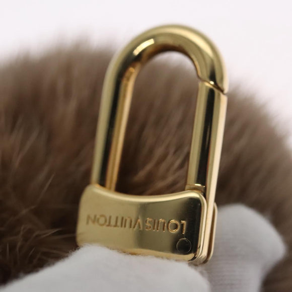 LOUIS VUITTON Porte Cles Lovely Vison Charm Beige M01018 LV Auth 112631