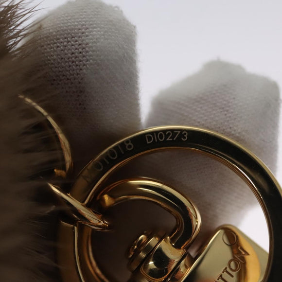 LOUIS VUITTON Porte Cles Lovely Vison Charm Beige M01018 LV Auth 112631