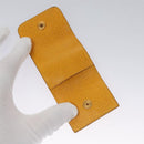 HERMES Mini Memo Cover Arajif Leather Yellow Auth 112632-10