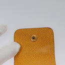 HERMES Mini Memo Cover Arajif Leather Yellow Auth 112632-17