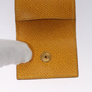 HERMES Mini Memo Cover Arajif Leather Yellow Auth 112632-19