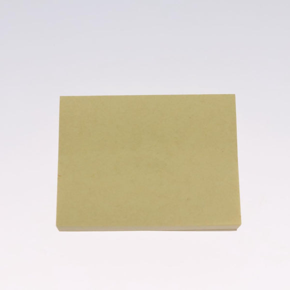 HERMES Mini Memo Cover Arajif Leather Yellow Auth 112632