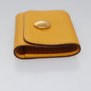 HERMES Mini Memo Cover Arajif Leather Yellow Auth 112632-4
