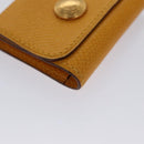 HERMES Mini Memo Cover Arajif Leather Yellow Auth 112632-7