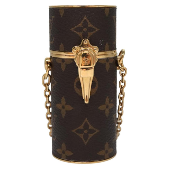 LOUIS VUITTON Monogram Lipstick Case Cosmetic Pouch MP2406 LV Auth 112634