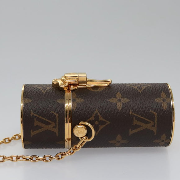 LOUIS VUITTON Monogram Lipstick Case Cosmetic Pouch MP2406 LV Auth 112634