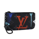 LOUIS VUITTON Monogram Eclipse Multicolor Pochette Cles Purse M81795 Auth 112644-1