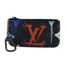 LOUIS VUITTON Monogram Eclipse Multicolor Pochette Cles Purse M81795 Auth 112644-13