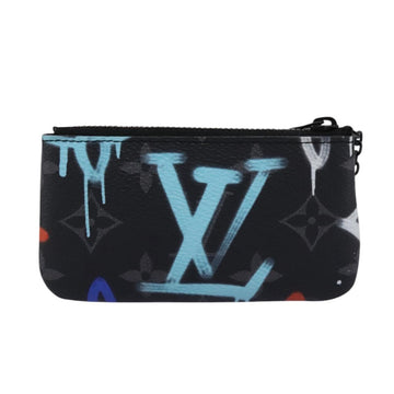 LOUIS VUITTON Monogram Eclipse Multicolor Pochette Cles Purse M81795 Auth 112644 - 0