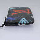 LOUIS VUITTON Monogram Eclipse Multicolor Pochette Cles Purse M81795 Auth 112644-3