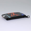 LOUIS VUITTON Monogram Eclipse Multicolor Pochette Cles Purse M81795 Auth 112644-5